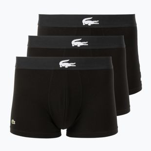 Férfi boxeralsó Lacoste 5H1291 3 pár black/white/black/black