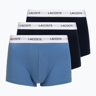 Férfi boxeralsó Lacoste 5H5150 3 pár turquoise blue/navy blue/navy blue