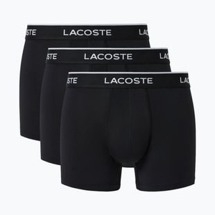 Férfi boxer nadrág Lacoste 5H3202 Microfibra Negro 3 pack black