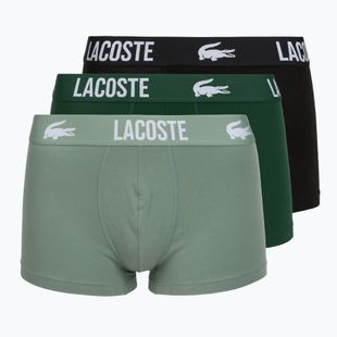 Férfi boxer nadrág Lacoste 5H2393 3 pack lichen/green/black