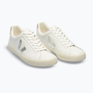 Női cipők VEJA Esplar Logo Leather extra white/silver