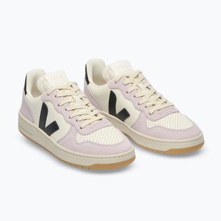 Női cipők VEJA V-10 Prime Leather pure/black/parme