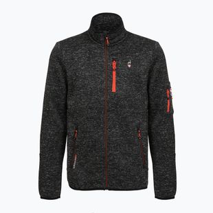 Férfi polár pulóver Aulp Navoy Melanged Knit black 1