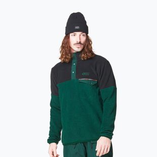 Férfi pulóver Picture Arcca 1/4 Fleece ponderosa pine/black