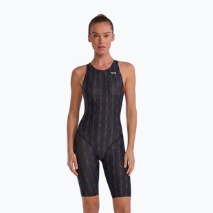 Női egyrészes fürdőruha TYR Fusion 2 Aerofit Shortjohn black