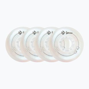 Görkorcsolya kerekek Luminous Led Wheels Duo 80mm/85A X4 white/pearl