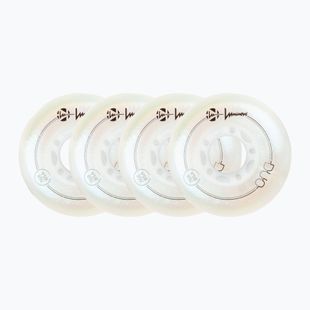 Görkorcsolya kerekek Luminous Led Wheels Duo 76mm/85A X4 white/pearl