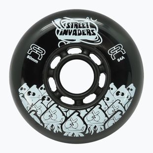 Görkorcsolya kerekek FR Skates Street Invaders Wheels 80mm/84A X4 black/black