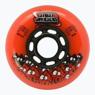 Görkorcsolya kerekek FR Skates Street Invaders Wheels 80mm/84A X4 orange/black