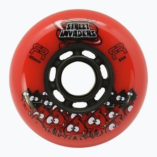 Görkorcsolya kerekek FR Skates Street Invaders Wheels 80mm/84A X4 red/black