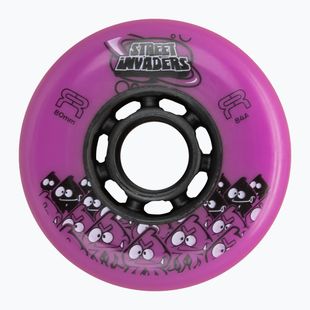 Görkorcsolya kerekek FR Skates Street Invaders Wheels 80mm/84A X4 pink/black