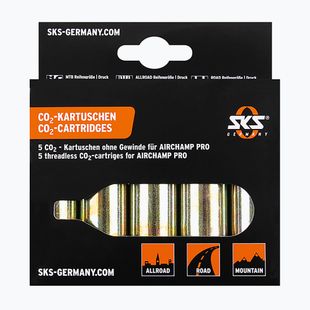Gázpatronok SKS Co2 Airchamp Pro 16 g kerékpárpumpa számára 5 db.