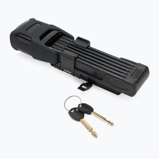 Összecsukható kerékpárzár riasztóval ABUS Bordo Alarm 6000KA/90 SH fekete 61500