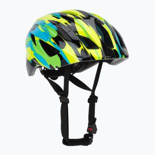 Alpina Pico gyermek kerékpáros sisak neonzöld/ kék fényes
