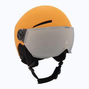 Gyerek sísisak Alpina Zupo Visor Q-Lite burned/ yellow matt