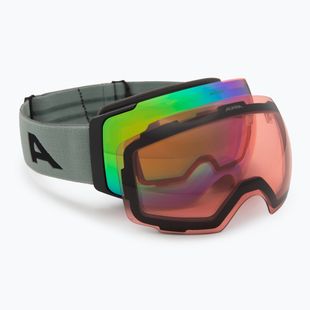 Síszemüveg Alpina Falera Mag Q-Lite black/green matt/green/pink