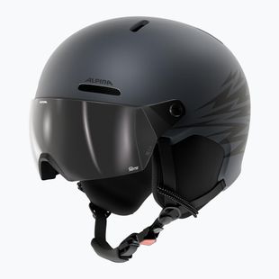 Gyerek sísisak Alpina Zupo 2 Visor Q-Lite midnight grey