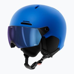 Gyerek sísisak Alpina Zupo 2 Visor Q-Lite blue matt