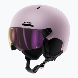 Gyerek sísisak Alpina Zupo 2 Visor Q-Lite rose matt