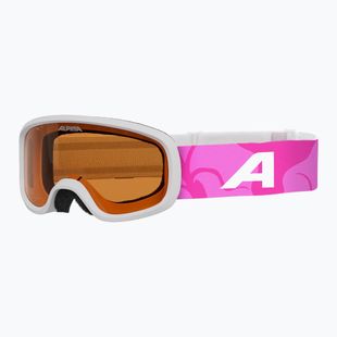 Gyerek síszemüveg Alpina Piney 2.0 white/pink matt