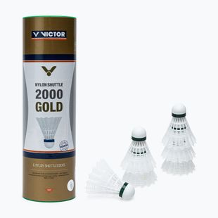 VICTOR Nylon Shuttle 2000 tollaslabdakocka 6 db fehér 100919