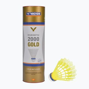 Tollaslabdák VICTOR Nylon Shuttle 2000 slow 6 szt. yellow
