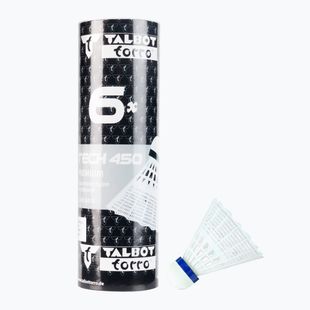 Talbot-Torro Tech 450 tollaslabda ütő, Premium Nylon 6 db fehér 469182