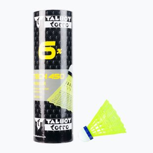 Talbot-Torro Tech 450 tollaslabda ütő, prémium nylon 6 db sárga 469183