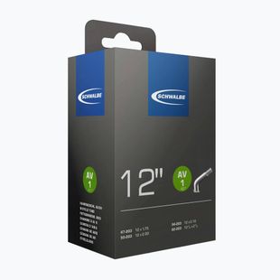 SCHWALBE AV 1 12 x 1,75-2,10 / 40 mm kerékpár belső cső fekete