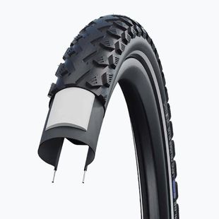 Kerékpárgumi SCHWALBE Land Cruiser Plus Puncture Guard Green Compound 28 x 2.00 black reflex