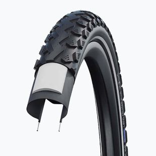 Kerékpárgumi SCHWALBE Land Cruiser Plus Puncture Guard Green Compound 28 x 1.60 black reflective