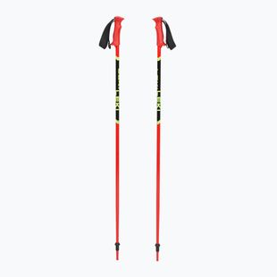 Gyerek síbot LEKI Racing bright red/ black/ neon yellow