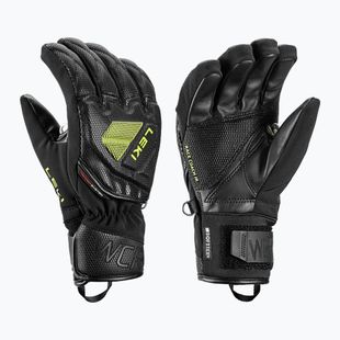 Gyerek síkesztyűk LEKI WCR C-Tech 3D Junior black/ice lemon