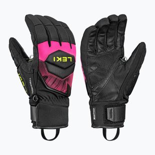 Síkesztyűk LEKI WCR Core TR black/neon pink/neon yellow
