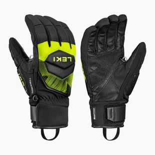 Síkesztyűk LEKI WCR Core TR black/neon yellow
