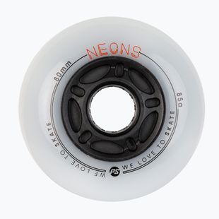 Powerslide Neons 80 mm/85A görkorcsolya kerekek 4 db narancssárga