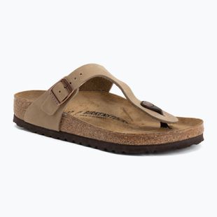 Papucsok BIRKENSTOCK Gizeh Oiled Leather tabacco brown