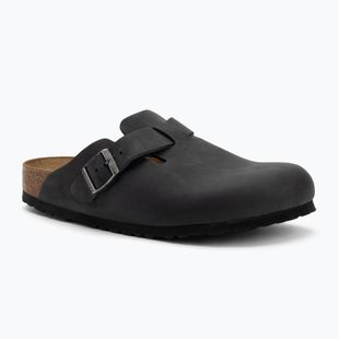BIRKENSTOCK Boston LEOI keskeny fekete flip-flopok