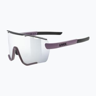 Napszemüveg UVEX Sportstyle 236 Small Set plum black matt/mirror silver/clear
