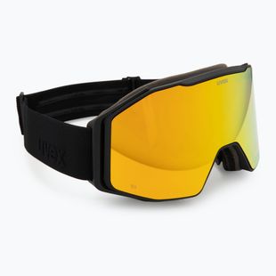 Sí szemüveg UVEX Gravity FM black matt/mirror yellow/orange/clear