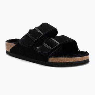 BIRKENSTOCK Arizona Shearling SL Regular fekete flip-flopok