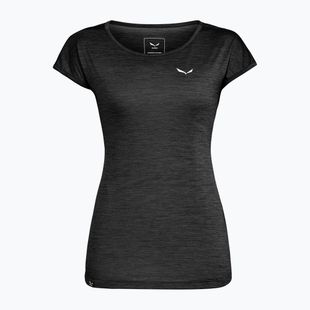 Női trekking póló Salewa Puez Melange Dry black out melange