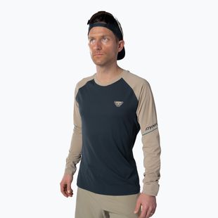 Férfi DYNAFIT Alpine Pro blueberry rock khaki hosszú ujjú futócipő
