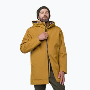 Férfi esőkabát Salewa Fanes 3L Ptx Hemp 2/1 Parka golden brown int.7020