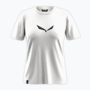 Női póló Salewa Solid Dry white new logo