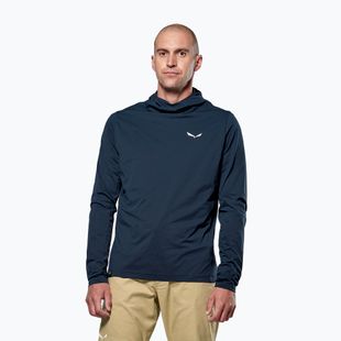 Férfi trekking pulóver Salewa Puez Sun Hoodie navy blézer