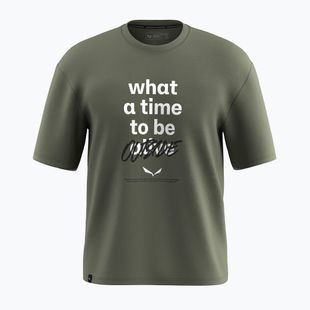 Férfi Salewa Eagle Outside Loose kifakult zöld póló