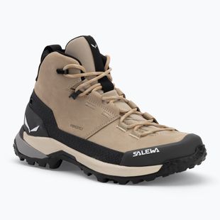 Salewa női túrabakancs Puez Leather Mid Ptx futóhomok / onyx
