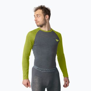 Férfi termikus hosszú ujjú felső DYNAFIT Tour Light Merino golden lime
