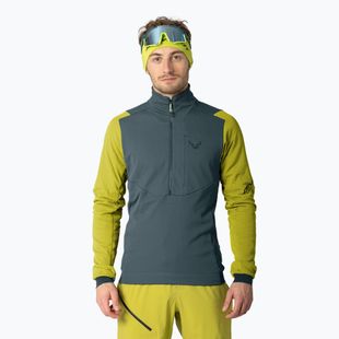 Férfi sítúra pulóver DYNAFIT Blacklight Thermal 1/2 Zip golden lime